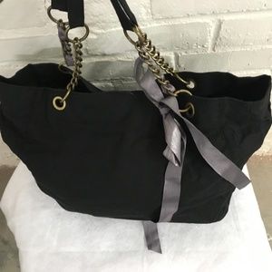 Old Navy Cloth Chain Handle Ribbon Bag